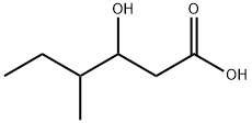 3-hydroxy-4-methylhexanoic acid Struktur