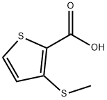 2-Thiophenecarboxylic acid, 3-(methylthio)- Struktur