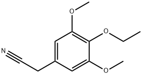 Benzeneacetonitrile, 4-ethoxy-3,5-dimethoxy- Struktur