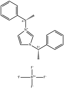 1,3-Bis[(1S)-1-phenylethyl]-1H-imidazolium Tetrafluoroborate Struktur