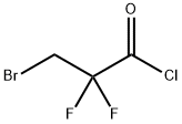 Propanoyl chloride, 3-bromo-2,2-difluoro- Struktur