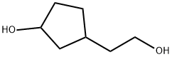 Cyclopentaneethanol, 3-hydroxy- Struktur