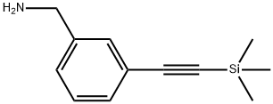 Benzenemethanamine, 3-[2-(trimethylsilyl)ethynyl]- Struktur