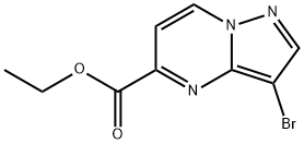 ethyl 3-bromopyrazolo[1,5-a]pyrimidine-5-carboxylate Struktur