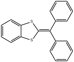 1,3-Benzodithiole, 2-(diphenylmethylene)- Struktur