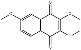 6-Methoxy-2,3-dimethoxy-1,4-naphthoquinone Struktur