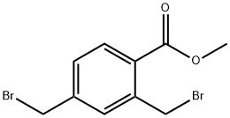 Benzoic acid, 2,4-bis(bromomethyl)-, methyl ester Struktur