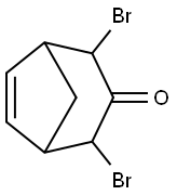 Bicyclo[3.2.1]oct-6-en-3-one, 2,4-dibromo- Struktur