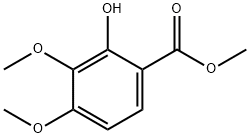 Benzoic acid, 2-hydroxy-3,4-dimethoxy-, methyl ester Struktur