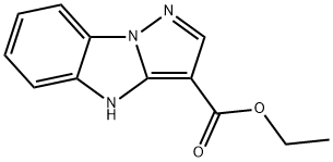 4H-Pyrazolo[1,5-a]benzimidazole-3-carboxylic acid, ethyl ester Struktur