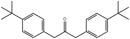 IN1634, 1,3-Bis(4-(tert-butyl)phenyl)propan-2-one Struktur