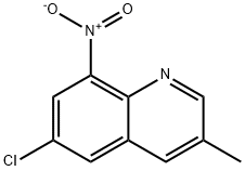 Quinoline, 6-chloro-3-methyl-8-nitro- Struktur