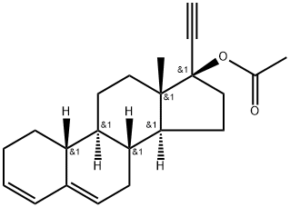 Ethynodiol Impurity (17-alfa-Ethinyl-17-beta-Acettoxy-3,5-Estradien Impurity) Struktur