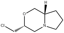 1H-Pyrrolo[2,1-c][1,4]oxazine, 3-(chloromethyl)hexahydro-, (3R,8aS)- Struktur