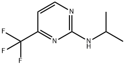 2-Pyrimidinamine, N-(1-methylethyl)-4-(trifluoromethyl)- Struktur