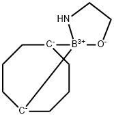 Boron, [2-(amino-κN)ethanolato-κO](1,5-cyclooctanediyl)-, (T-4)- Struktur