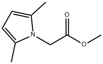 1H-Pyrrole-1-acetic acid, 2,5-dimethyl-, methyl ester Struktur