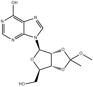 2'',3''-O-(1-Methoxyethylidene)-inosine Struktur