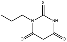 4,6(1H,5H)-Pyrimidinedione, dihydro-1-propyl-2-thioxo- Struktur