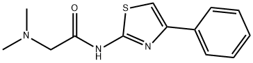 Acetamide, 2-(dimethylamino)-N-(4-phenyl-2-thiazolyl)- Struktur