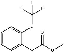 Benzeneacetic acid, 2-(trifluoromethoxy)-, methyl ester Struktur