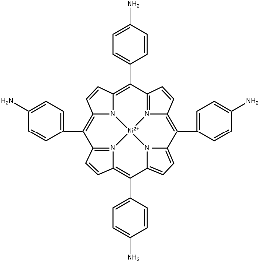 Nickel, [[4,4',4'',4'''-(21H,23H-porphine-5,10,15,20-tetrayl-κN21,κN22,κN23,κN24)tetrakis[benzenaminato]](2-)]-, (SP-4-1)- Struktur