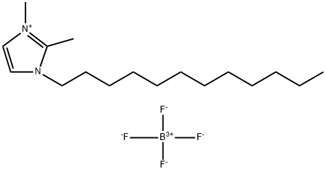 1-dodecyl-2,3-dimethylimidazolium tetrafluoroborate Struktur