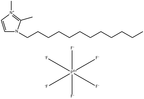 1-dodecyl2,3-dimethylimidazolium hexafluorophosphate Struktur