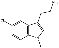 1H-Indole-3-ethanamine, 5-chloro-1-methyl- Struktur