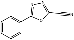 5-phenyl-1,3,4-oxadiazole-2-carbonitrile Struktur