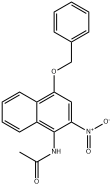 Acetamide, N-?[2-?nitro-?4-?(phenylmethoxy)?-?1-?naphthalenyl]?- Struktur