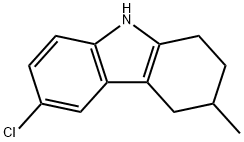 1H-Carbazole, 6-chloro-2,3,4,9-tetrahydro-3-methyl- Struktur