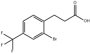 3-(2-Bromo-4-(trifluoromethyl)phenyl)propanoic acid Struktur