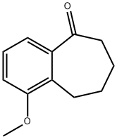 1-methoxy-6,7,8,9-TETRAHYDRO-5H-benzo[7]annulen-5-one Struktur