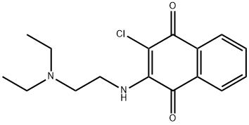 1,4-Naphthalenedione, 2-chloro-3-[[2-(diethylamino)ethyl]amino]- Struktur