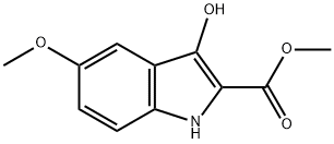 1H-Indole-2-carboxylic acid, 3-hydroxy-5-methoxy-, methyl ester Struktur