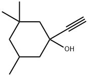 Cyclohexanol, 1-ethynyl-3,3,5-trimethyl- Struktur