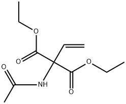 Propanedioic acid, 2-(acetylamino)-2-ethenyl-, 1,3-diethyl ester Struktur