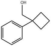 Cyclobutanemethanol, 1-phenyl- Struktur