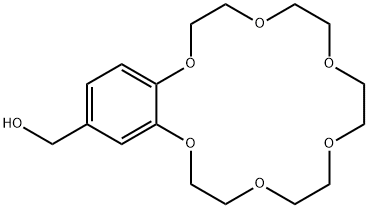 4'-Hydroxymethylbenzo-18-crown-6 Struktur