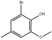 Phenol, 2-bromo-6-methoxy-4-methyl- Struktur