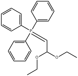 Phosphorane, (2,2-diethoxyethylidene)triphenyl- Struktur