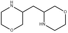 Morpholine, 3,3'-methylenedi- (8CI) Struktur