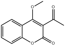 3-Acetyl-4-methoxy Coumarin Struktur