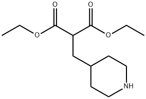 Propanedioic acid, 2-(4-piperidinylmethyl)-, 1,3-diethyl ester Struktur