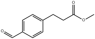 Benzenepropanoic acid, 4-formyl-, methyl ester Struktur