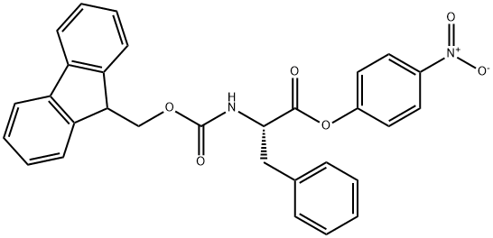 L-Phenylalanine, N-[(9H-fluoren-9-ylmethoxy)carbonyl]-, 4-nitrophenyl ester Struktur