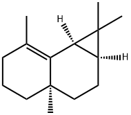 1H-Cyclopropa[a]naphthalene, 1a,2,3,3a,4,5,6,7b-octahydro-1,1,3a,7-tetramethyl-, (1aS,3aR,7bR)- Struktur