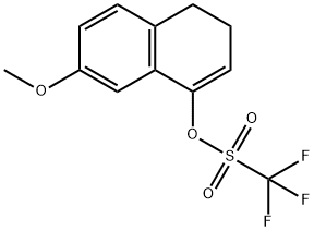 7-Methoxy-3,4-dihydronaphthalen-1-yl trifluoromethanesulfonate Struktur