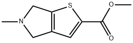 4H-Thieno[2,3-c]pyrrole-2-carboxylic acid, 5,6-dihydro-5-methyl-, methyl ester Struktur